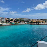Blick auf den Hafen von La Bonaire